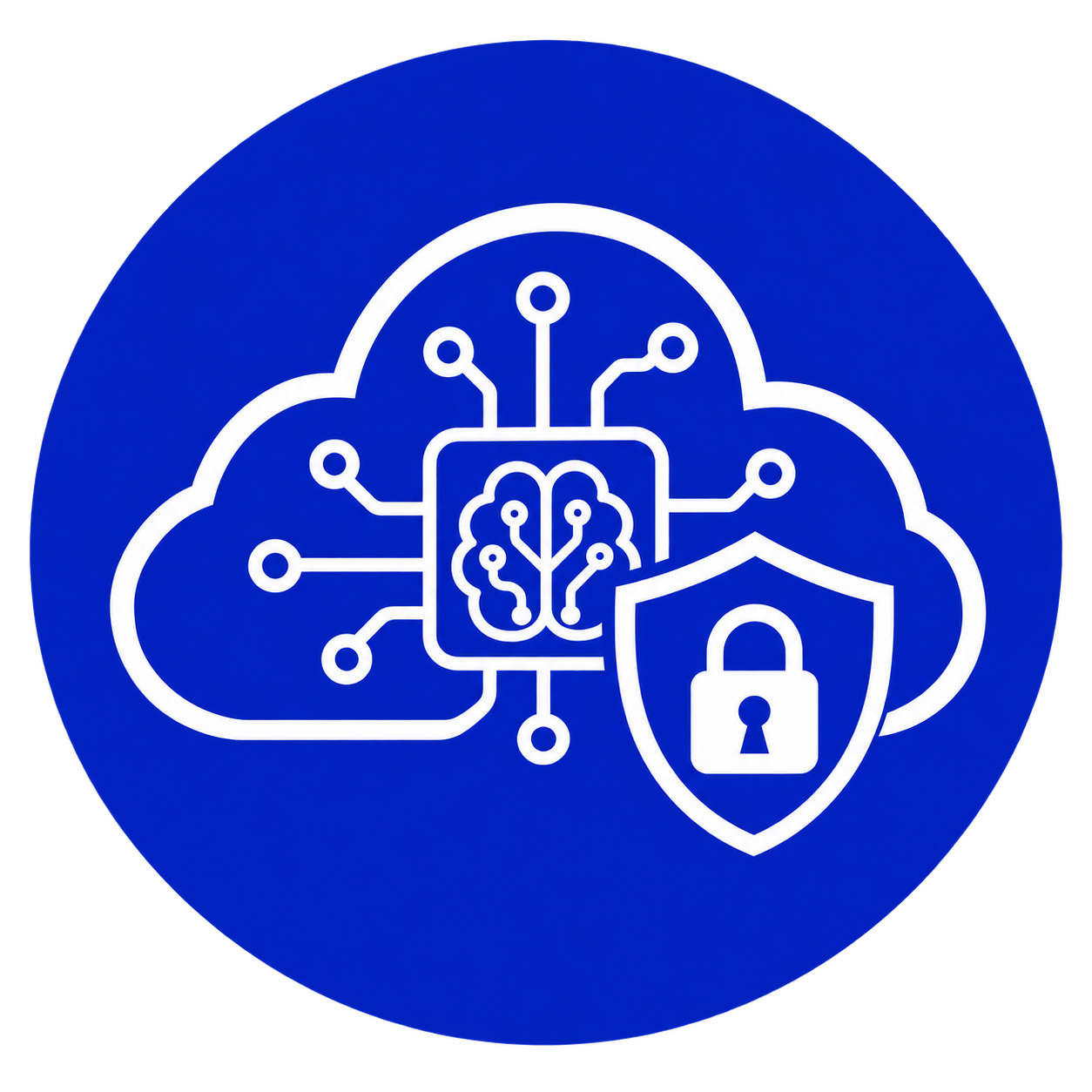 AI, Cloud and Secure Technology Icon